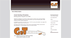 Desktop Screenshot of guitarbuildingtemplates.com