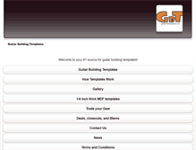 Tablet Screenshot of guitarbuildingtemplates.com
